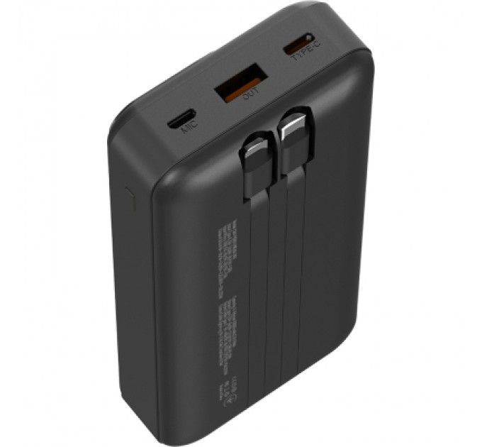 Батарея універсальна ColorWay 20 000 mAh Optimal Power PD/22.5W, QC/3.0, Black (CW-PB200LPB5BK-PDD)