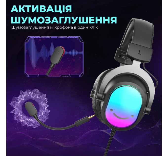 Гарнітура Fifine H16 7.1 Black RGB