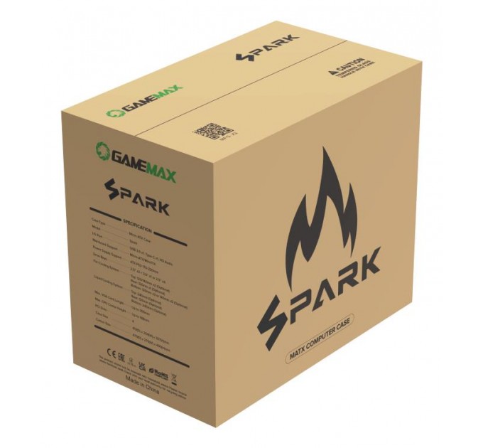 Корпус для комп'ютера ATX W/O PSU SPARK FULL WHITE GAMEMAX