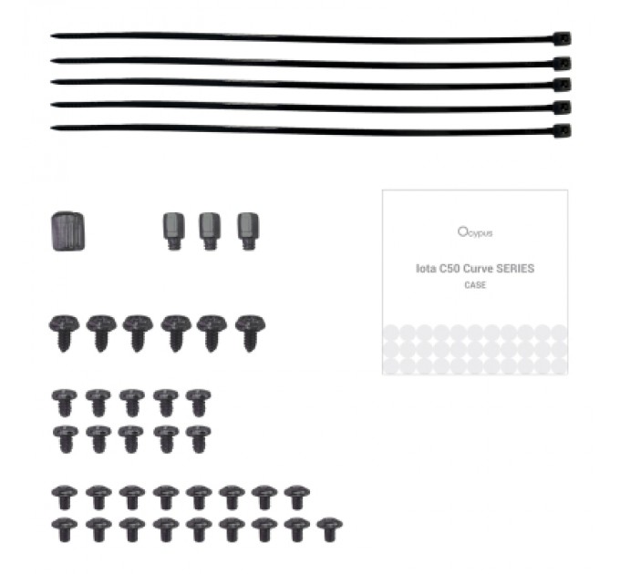 Корпус для ПК OCYPUS IOTA C50 BK CURVE ARGB DIGITAL (OTA-C50-BKD300CD-GL)