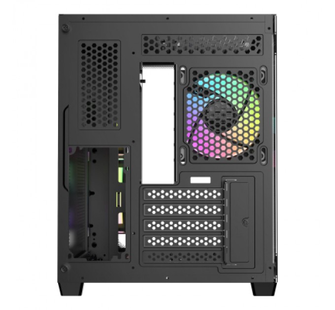 Корпус для ПК OCYPUS IOTA C50 BK CURVE ARGB DIGITAL (OTA-C50-BKD300CD-GL)