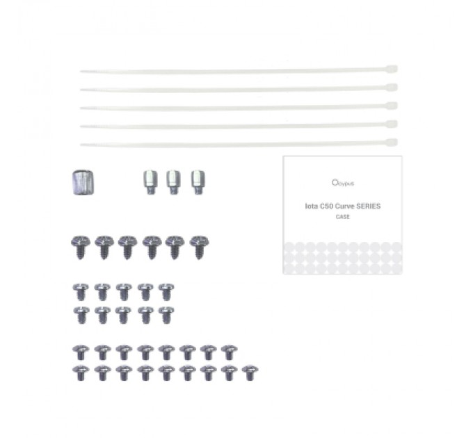 Корпус для ПК OCYPUS IOTA C50 WH CURVE ARGB DIGITAL (IOTA-C50-WHD300CD-GL)