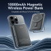 Vention Батарея універсальна VENTION Magnetic Wireless 10000mAh 20W PD USB-C In/Out, QI-15W Black (FHNB0)