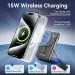 Vention Батарея універсальна VENTION Magnetic Wireless 10000mAh 20W PD USB-C In/Out, QI-15W Black (FHNB0)