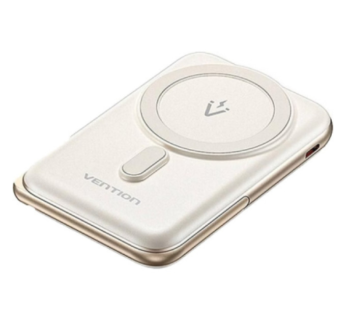 Vention Батарея універсальна VENTION Magnetic Wireless 10000mAh 20W PD USB-C In/Out, QI-15W White (FHNW0)