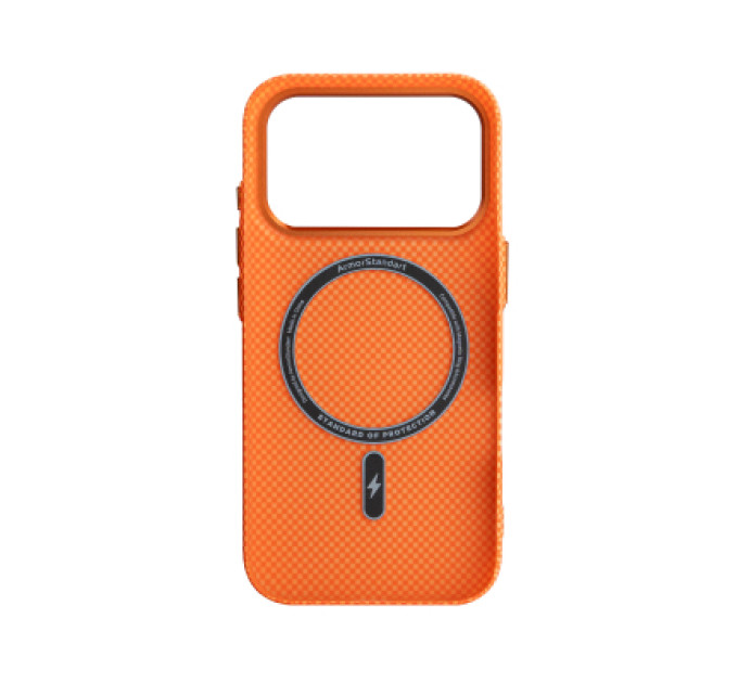 Armorstandart Чохол до мобільного телефона Armorstandart LikeCarbon2 MagCase Apple iPhone 17 Pro Kevlar Orange (ARM88556)