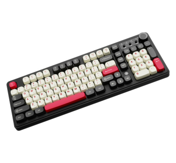 Ajazz Клавіатура Ajazz AF98 Plus Wireless/Bluetooth/USB UA Black/White/Red (AF98-PLUS-BSR)