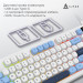 Ajazz Клавіатура Ajazz AF98 USB UA White/Blue (AF98-GB)