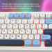 Ajazz Клавіатура Ajazz AF98 USB UA White/Blue (AF98-GB)