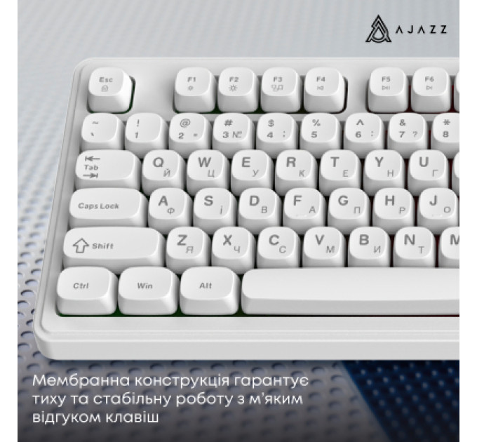 Ajazz Клавіатура Ajazz AF98 USB UA White (AF98-W)