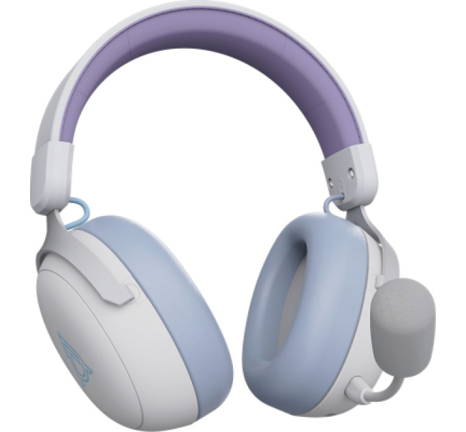 Ajazz Навушники Ajazz AHM08 MAX 3-Mode White/Purple (AHM08-MAX-PWB)