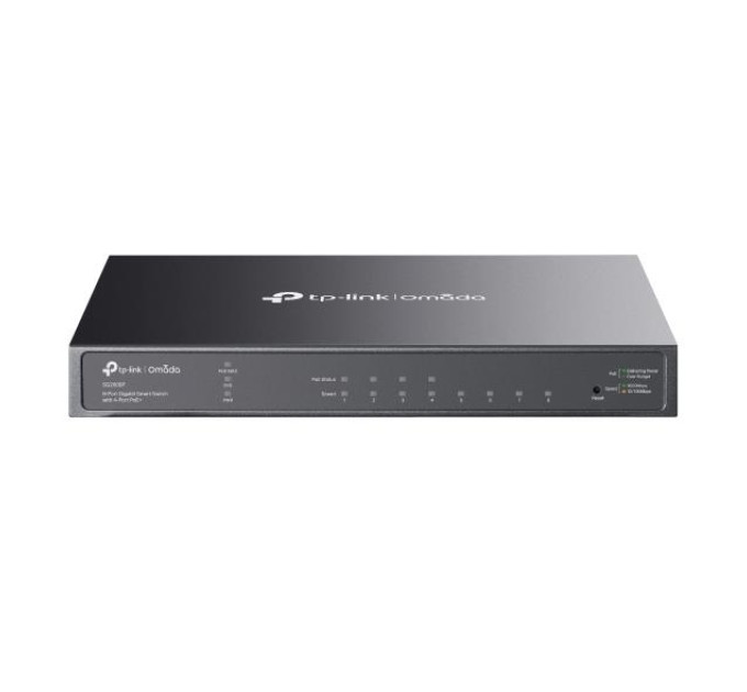 TP-Link JetStream 8-портовий гігабітний Smart комутатор з 4 портами PoE+, SG2008P TP-LINK