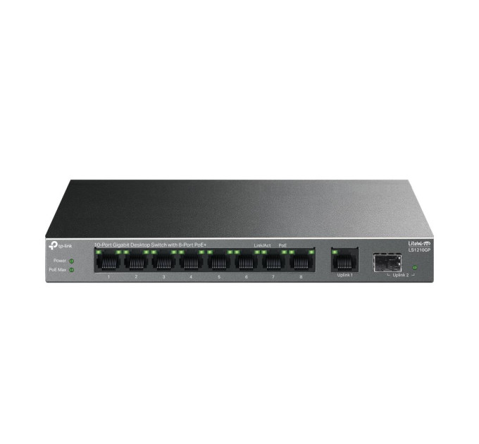TP-Link 10-портовий гігабітний комутатор, LS1210GP TP-LINK
