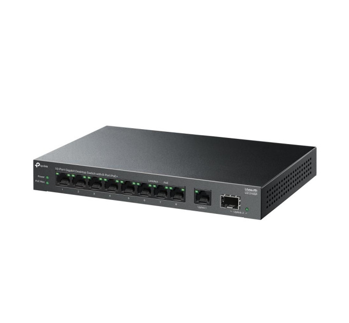 TP-Link 10-портовий гігабітний комутатор, LS1210GP TP-LINK