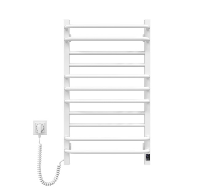 Navin Сушарка для рушників Navin Грандіс, 800х480х161мм, таймер-регулятор, сталь, білий, ліве підключення (12-108153-4880)