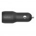 Зарядний пристрій Belkin Car Charger (24W) Dual USB-A, USB-A - Lightning, 1m, black (CCD001BT1MBK)
