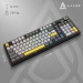 Ajazz Клавіатура Ajazz AK980 V2 Gift Switch V2 Wireless/Bluetooth/USB UA Black/Grey/Yellow (AK980-V2-G-BGY)