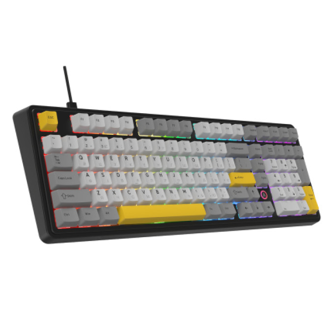 Ajazz Клавіатура Ajazz AK980 MAX Magnetic Switch USB UA Black/Grey/Yellow (AK980-MAX-M-BGY)