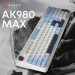 Ajazz Клавіатура Ajazz AK980 MAX Magnetic Switch USB UA White/Blue (AK980-MAX-M-BWDB)