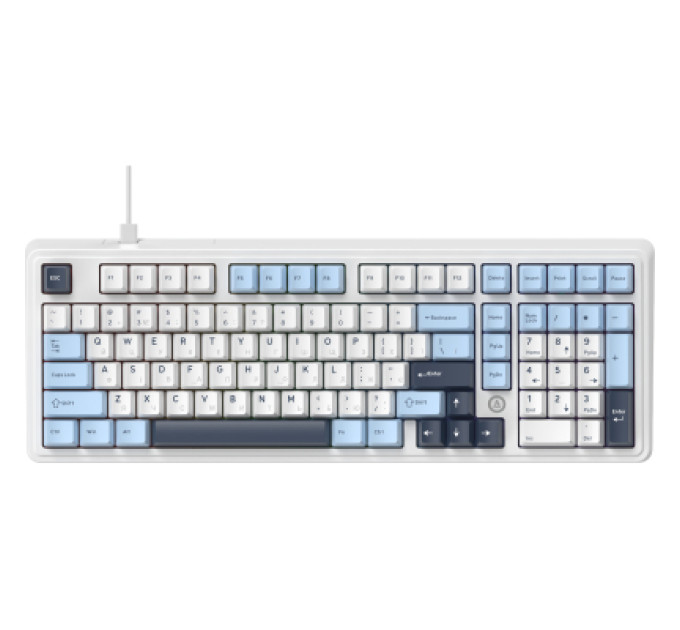 Ajazz Клавіатура Ajazz AK980 MAX Magnetic Switch USB UA White/Blue (AK980-MAX-M-BWDB)