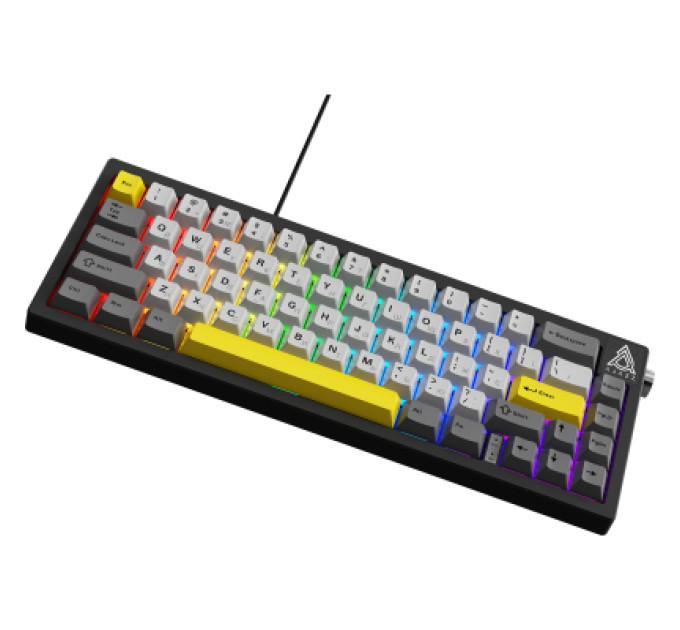 Ajazz Клавіатура Ajazz AK650 Moon Yellow Switch USB UA Black/Grey/Yellow (AK650-MY-GWY)
