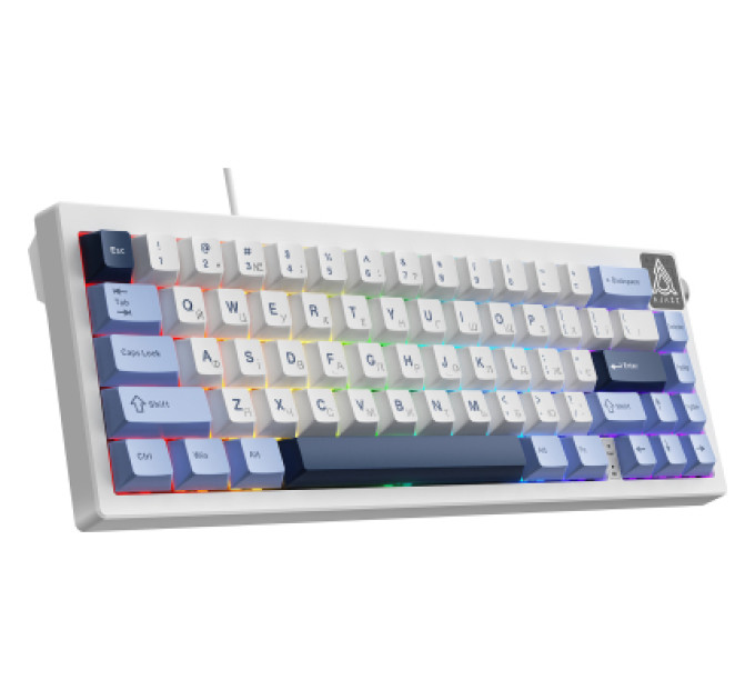 Ajazz Клавіатура Ajazz AK650 Sea Salt Switch USB UA White/Blue (AK650-SS-BWB)