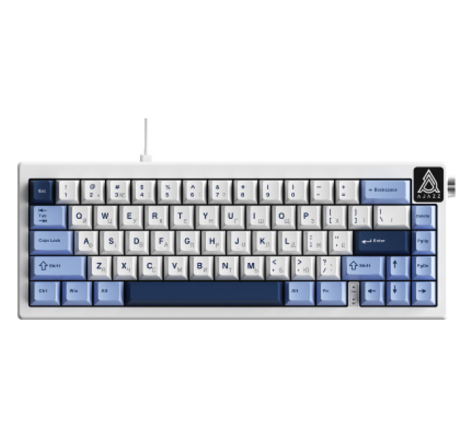 Ajazz Клавіатура Ajazz AK650 Sea Salt Switch USB UA White/Blue (AK650-SS-BWB)
