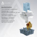 Ajazz Клавіатура Ajazz AK650 Sea Salt Switch USB UA White/Blue (AK650-SS-BWB)