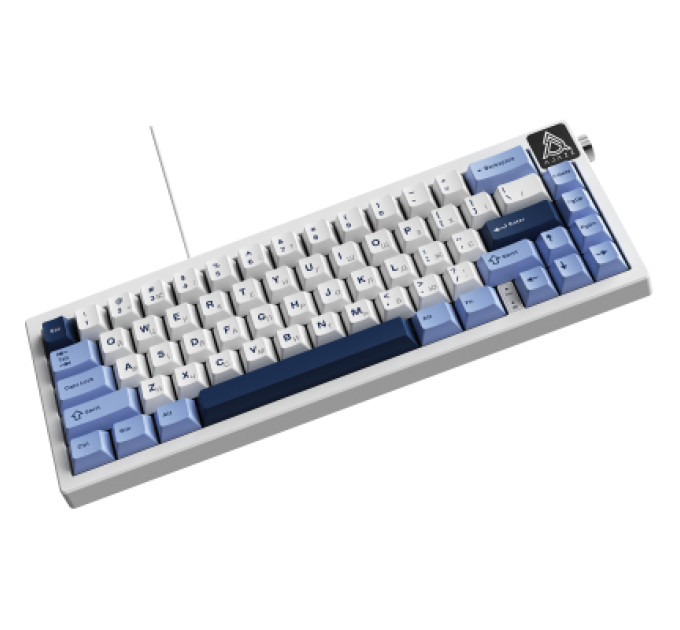 Ajazz Клавіатура Ajazz AK650 Sea Salt Switch USB UA White/Blue (AK650-SS-BWB)