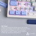 Ajazz Клавіатура Ajazz AK650 Sea Salt Switch USB UA White/Blue (AK650-SS-BWB)
