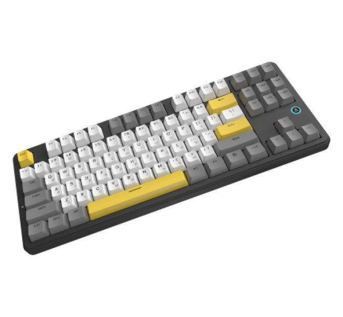 Ajazz Клавіатура Ajazz AK870 V2 Flying Fish Switch USB UA Black/Grey/Yellow (AK870-V2-FF-BGY)