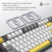 Ajazz Клавіатура Ajazz AK870 V2 Flying Fish Switch USB UA Black/Grey/Yellow (AK870-V2-FF-BGY)