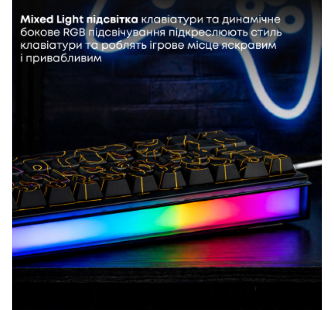 Ajazz Клавіатура Ajazz NK68 Red Switch USB UA Black (NK68-R-S-B)