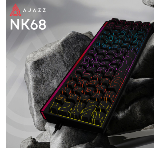 Ajazz Клавіатура Ajazz NK68 Red Switch USB UA Black (NK68-R-S-B)