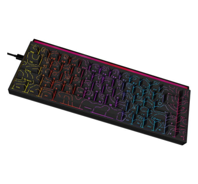 Ajazz Клавіатура Ajazz NK68 Red Switch USB UA Black (NK68-R-S-B)