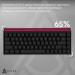 Ajazz Клавіатура Ajazz NK68 Red Switch USB UA Black (NK68-R-S-B)