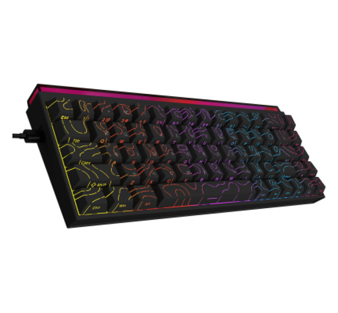 Ajazz Клавіатура Ajazz NK68 Red Switch USB UA Black (NK68-R-S-B)