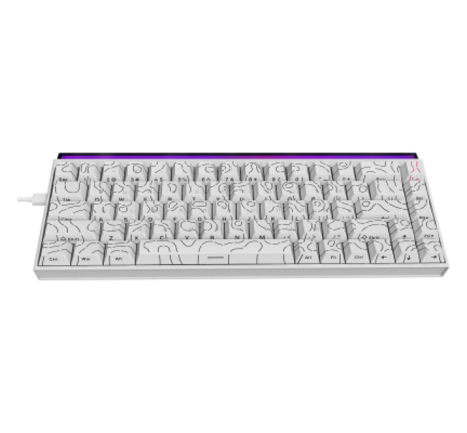 Ajazz Клавіатура Ajazz NK68 Red Switch USB UA White (NK68-R-S-W)