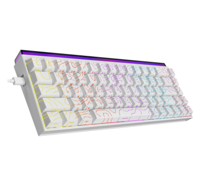 Ajazz Клавіатура Ajazz NK68 Red Switch USB UA White (NK68-R-S-W)