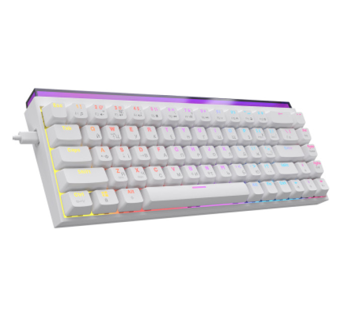 Ajazz Клавіатура Ajazz NK68 Red Switch USB UA White (NK68-R-W)