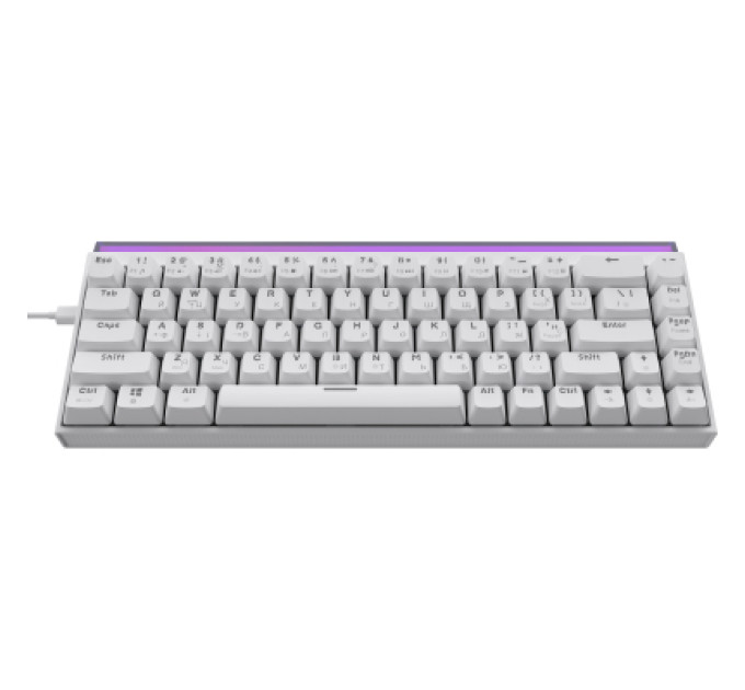 Ajazz Клавіатура Ajazz NK68 Red Switch USB UA White (NK68-R-W)