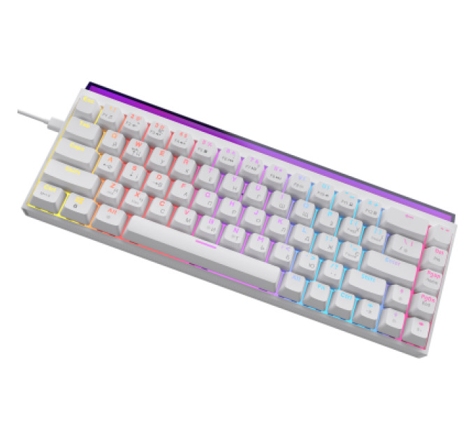 Ajazz Клавіатура Ajazz NK68 Red Switch USB UA White (NK68-R-W)