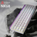 Ajazz Клавіатура Ajazz NK68 Red Switch USB UA White (NK68-R-W)