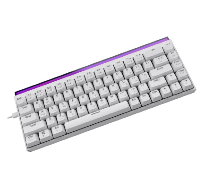 Ajazz Клавіатура Ajazz NK68 Red Switch USB UA White (NK68-R-W)