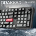 GamePro Клавіатура GamePro Asgard Drakkar Keychron Super Red Switch Wireless/Bluetooth/USB UA Black (MK305BK)