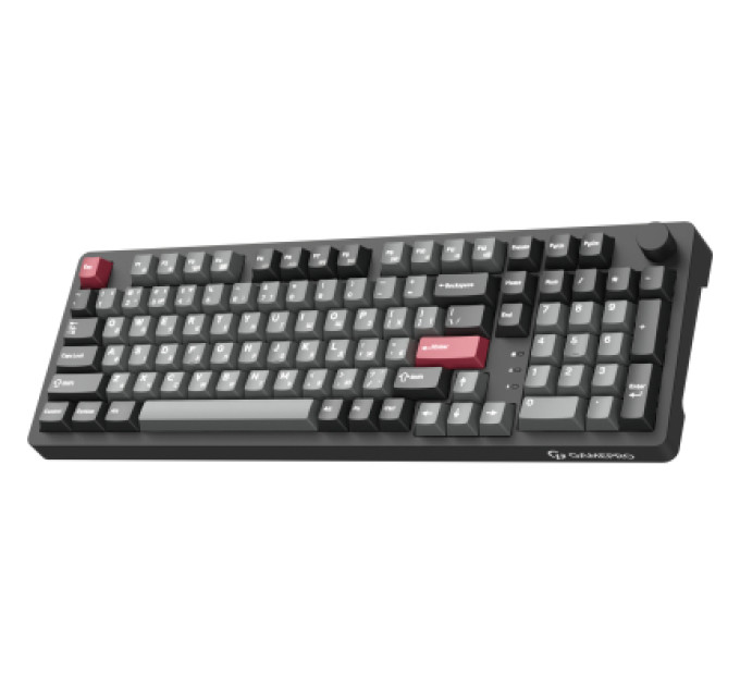 GamePro Клавіатура GamePro Asgard Drakkar Keychron Super Red Switch Wireless/Bluetooth/USB UA Black (MK305BK)