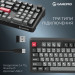 GamePro Клавіатура GamePro Asgard Drakkar Keychron Super Red Switch Wireless/Bluetooth/USB UA Black (MK305BK)