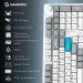 GamePro Клавіатура GamePro Asgard Drakkar Keychron Super Red Switch Wireless/Bluetooth/USB UA White (MK305WH)
