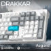 GamePro Клавіатура GamePro Asgard Drakkar Keychron Super Red Switch Wireless/Bluetooth/USB UA White (MK305WH)
