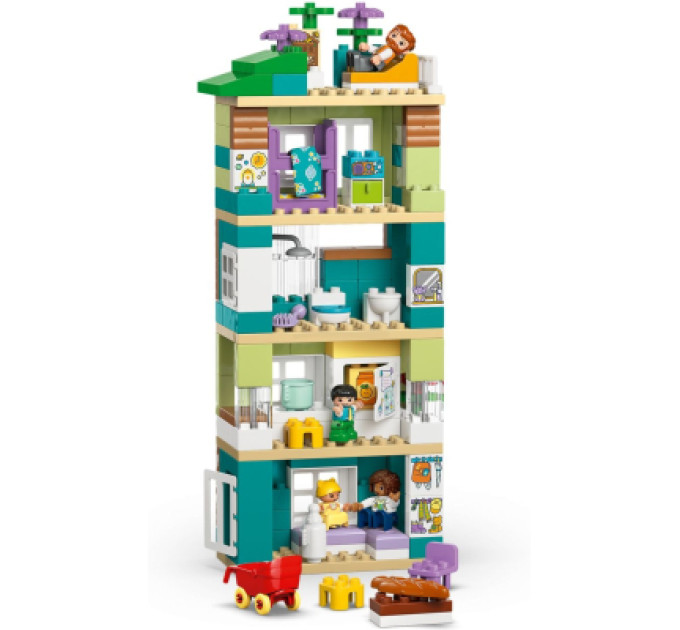 LEGO Конструктор LEGO DUPLO Town Сучасний родинний будинок із фігурками 3 в 1 (10470)